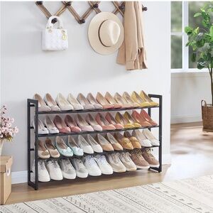 4-Tier Expandable Shoe Rack